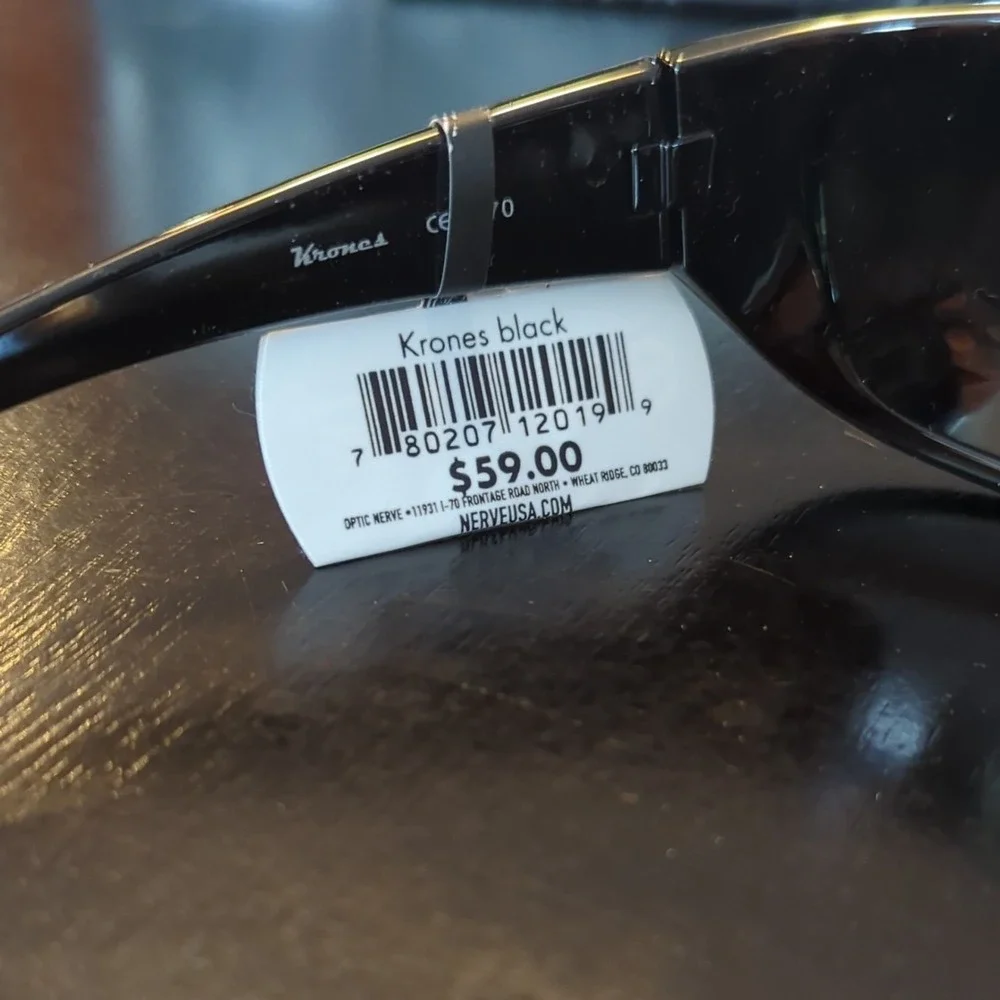 OPTIC NERVE Polarized Sunglasses‎ Krones Black